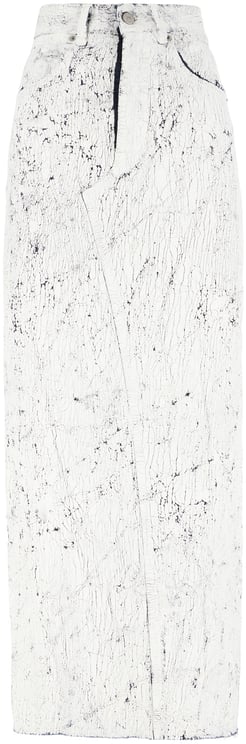 Maison Margiela Mm6 White denim skirt