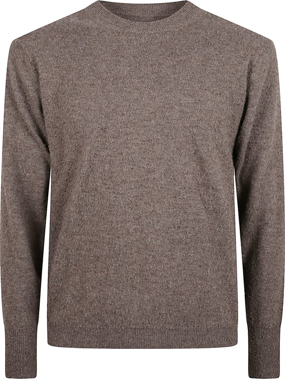 Maison Margiela Heathered Brown Cashmere-Cotton Sweater