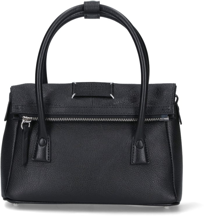 Maison Margiela Rectangular Black Sheepskin Leather Tote