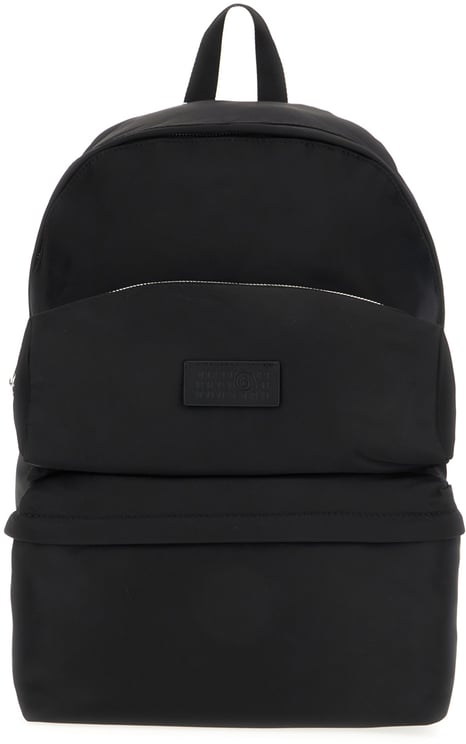 Maison Margiela Mm6 Black nylon backpack