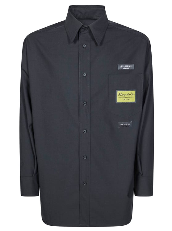 Maison Margiela Long Sleeved Three Labels Fabric Shirt