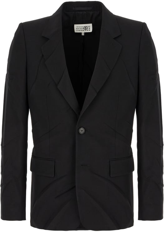 Maison Margiela Mm6 Black polyester blend blazer