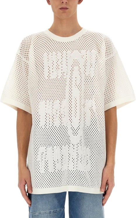 Maison Margiela Signature Logo T-Shirt In Italian Cotton