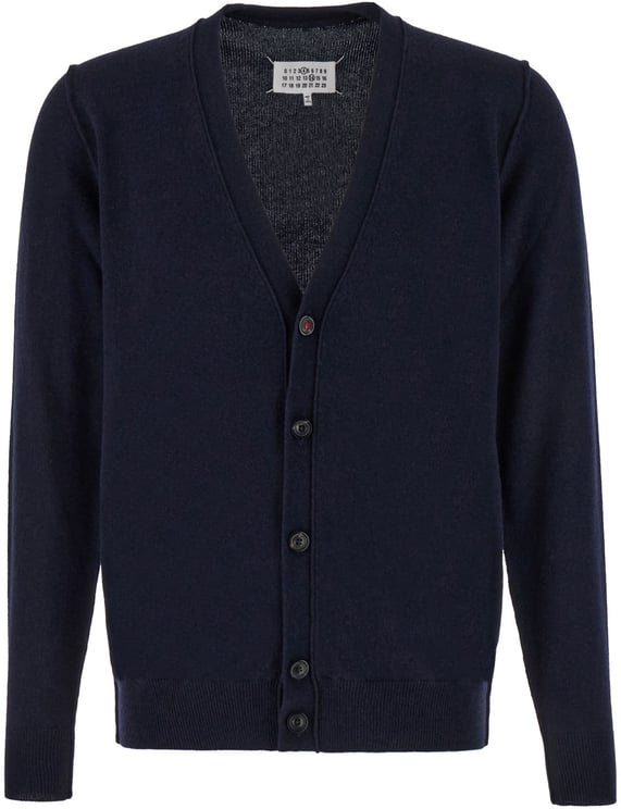 Maison Margiela Maison Margiela Midnight blue cashmere cardigan
