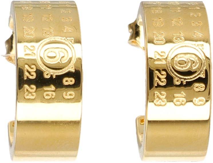 Maison Margiela MM6 Maison Margiela numeric minimal signature hoop earrings