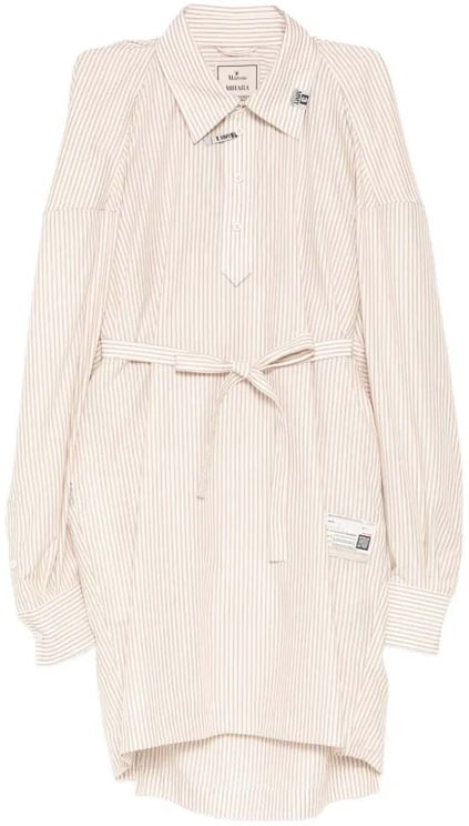 Maison Mihara Yasuhiro W Sleeve Shirts Dress Beige