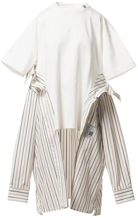 Maison Mihara Yasuhiro Combined Tee/shirts Dress White