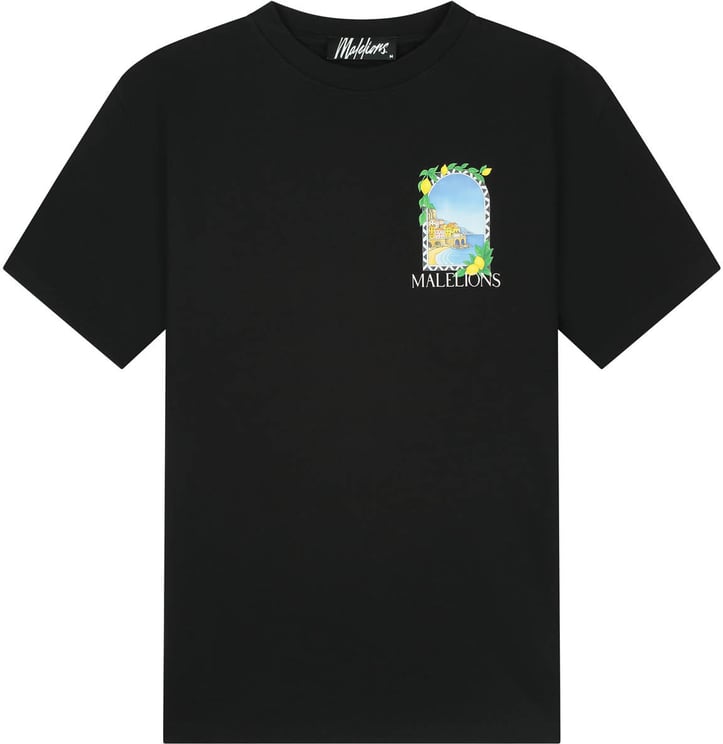 Malelions Malelions  Amalfi Window T-Shirt MMB30026045 Black 49001