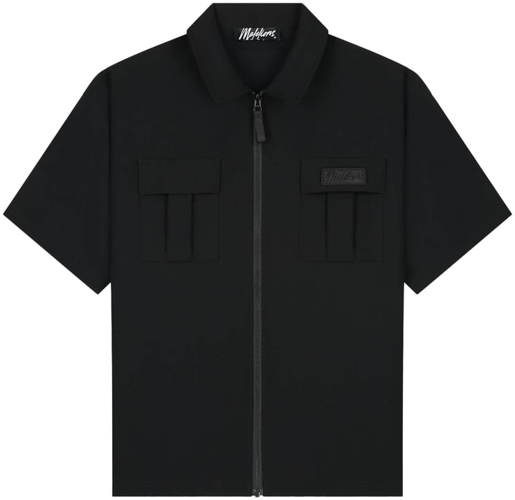 Malelions Malelions Capri Zip Shirt MMB30026073 Black 49001