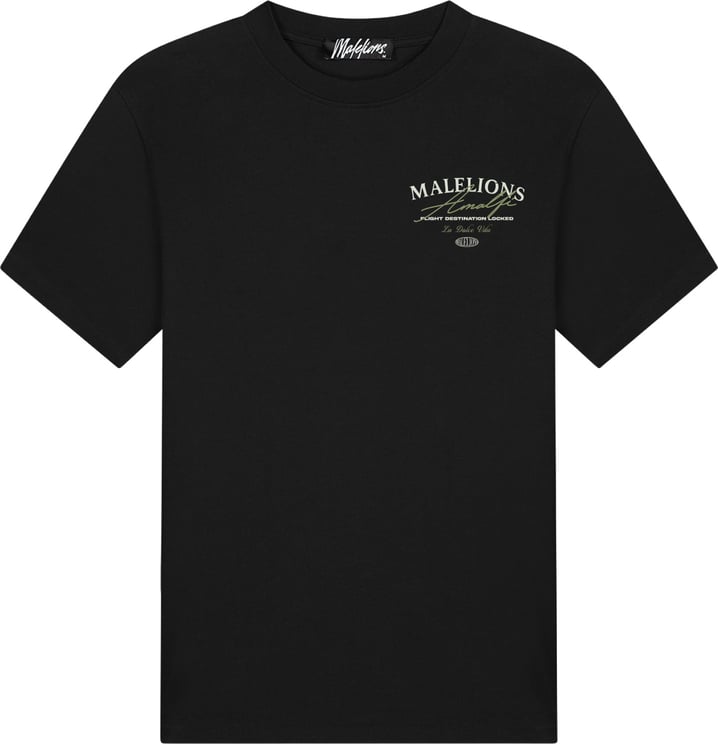 Malelions Malelions  Dolce Vita T-Shirt MMC30026017 Black 49001