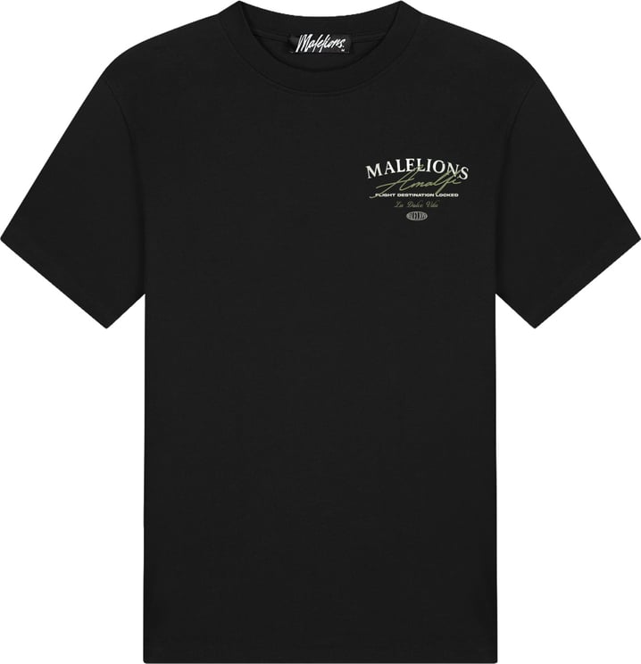 Malelions Malelions  Dolce Vita T-Shirt MMC30026017 Black 49001
