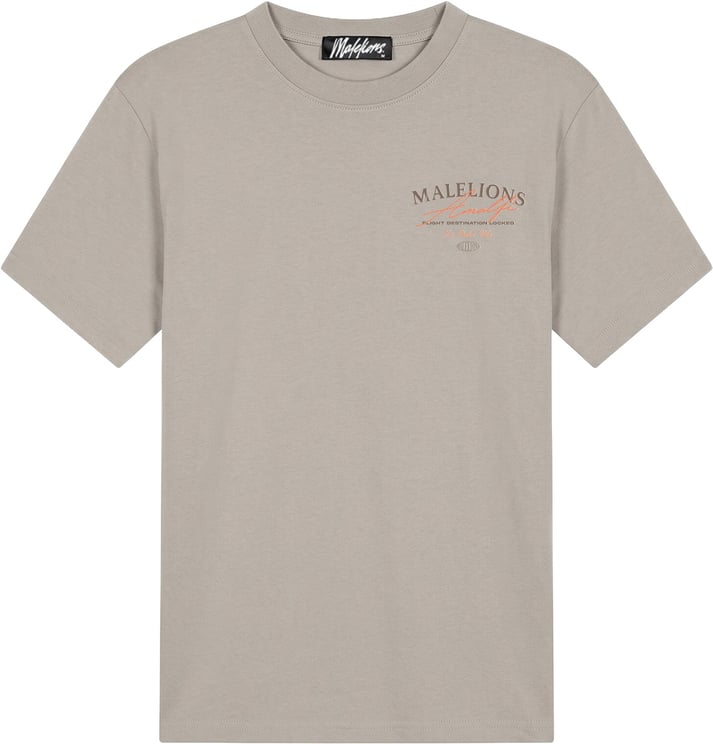 Malelions Malelions  Dolce Vita T-Shirt MMC30026017 Light Taupe 50014