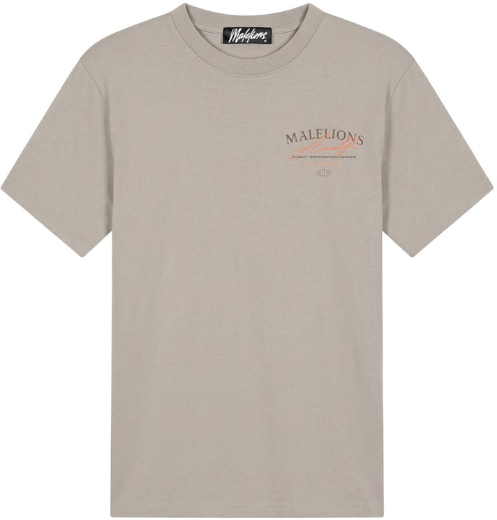 Malelions Malelions  Dolce Vita T-Shirt MMC30026017 Light Taupe 50014