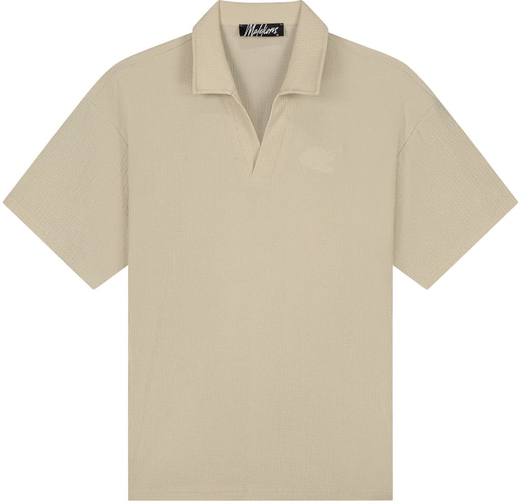 Malelions Malelions Men Emblem Seersucker Buttonless Polo