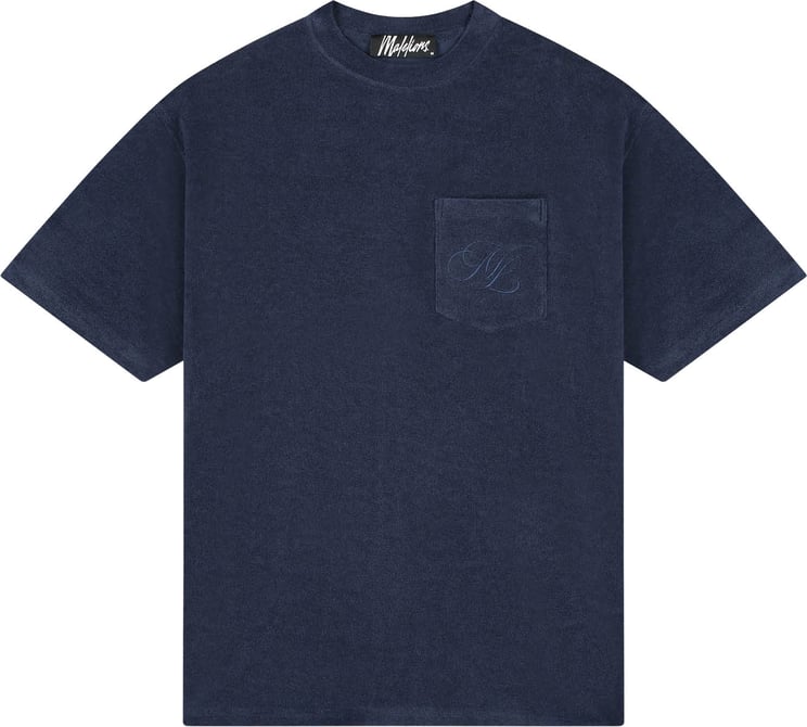 Malelions Malelions  Emblem Towelling T-Shirt MMB30026057 Navy 42008