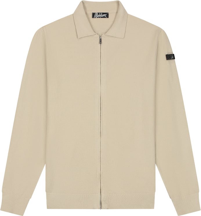 Malelions Malelions Knitted Zip Cardigan MMA20026043 Light Taupe 50014