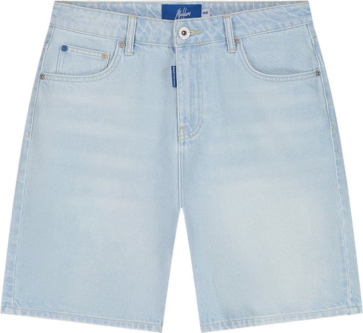 Malelions Malelions Malelions Men Straight Fit Denim Shorts MMA40026017 Light Blue 42002