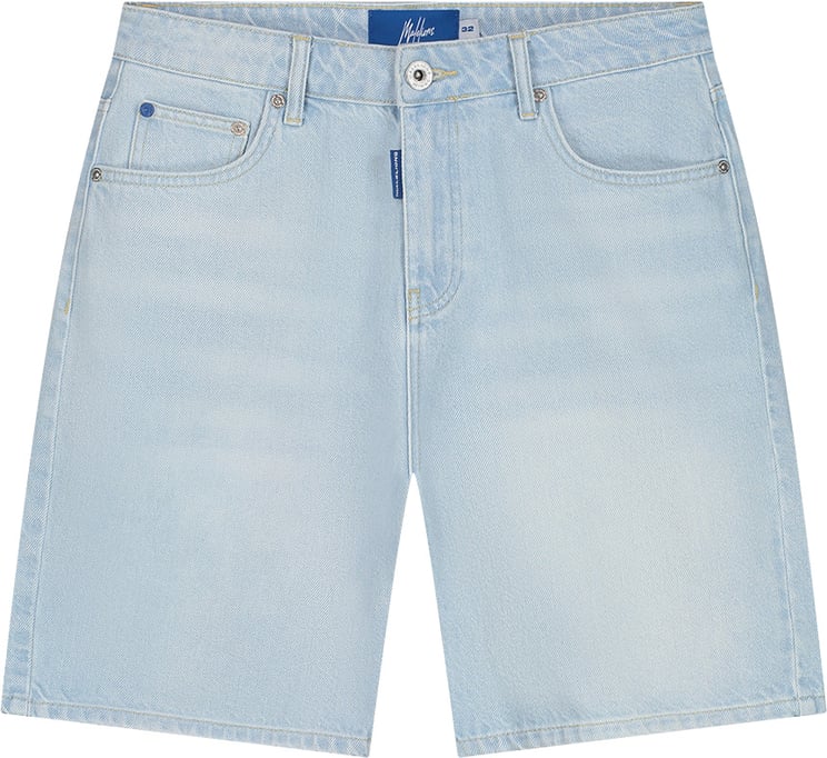 Malelions Malelions Malelions Men Straight Fit Denim Shorts MMA40026017 Light Blue 42002