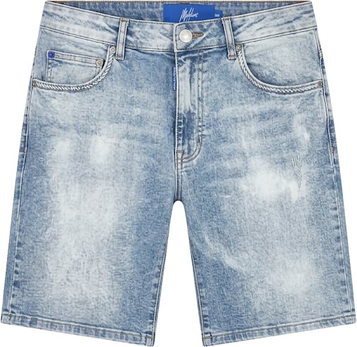 Malelions Malelions Malelions Men Washed Denim Shorts MMA40026019 Light Blue 42002