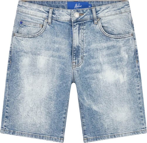 Malelions Malelions Malelions Men Washed Denim Shorts MMA40026019 Light Blue 42002