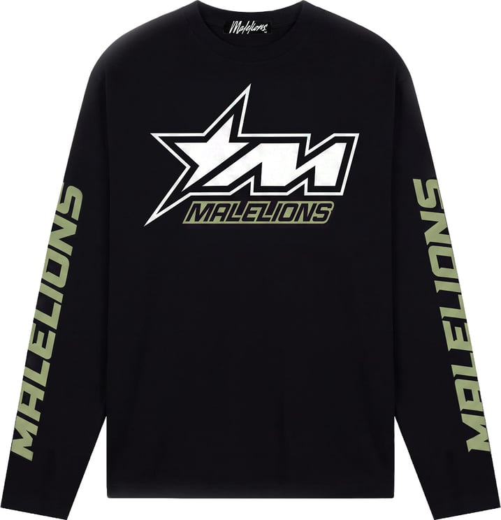 Malelions Malelions  Motocross Longsleeve T-Shirt MMA40026066 Black 49001