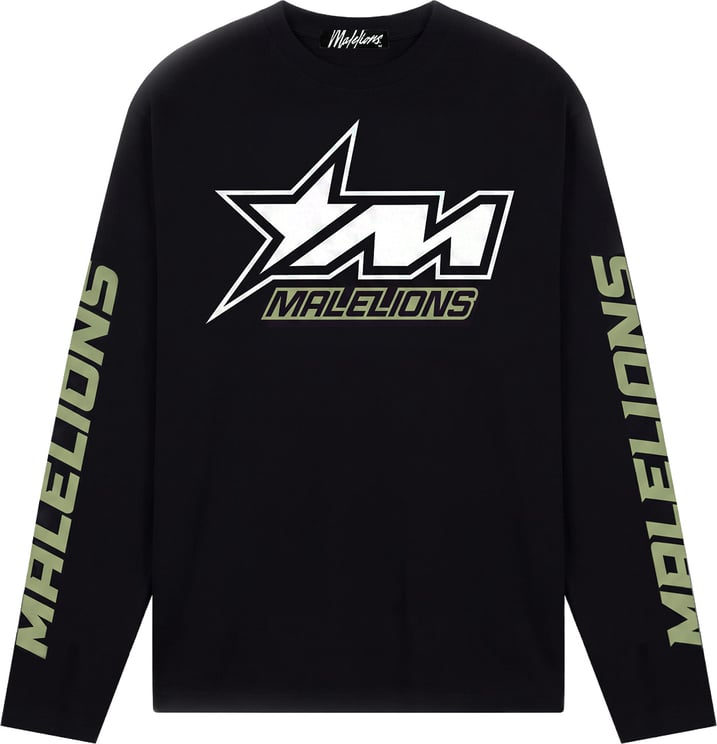 Malelions Malelions  Motocross Longsleeve T-Shirt MMA40026066 Black 49001