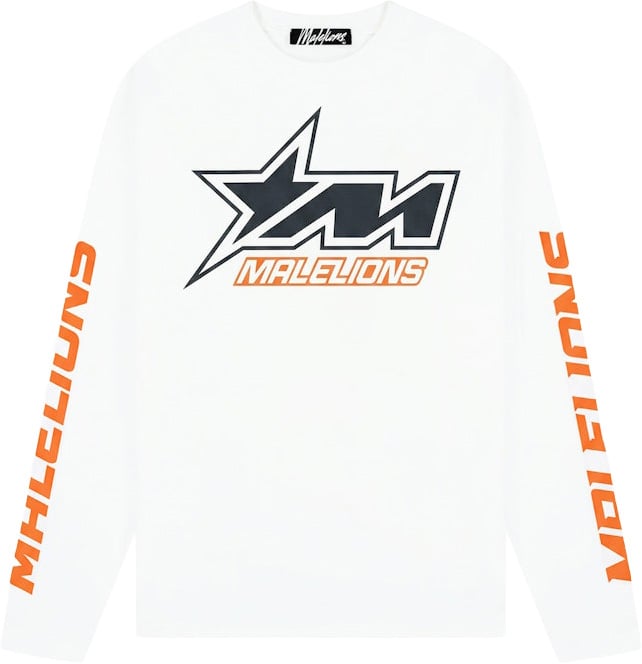 Malelions Malelions  Motocross Longsleeve T-Shirt MMB40026001 White 40001