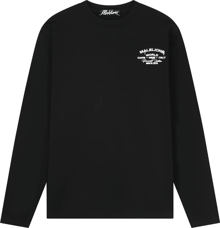 Malelions Malelions  Permanent Vacation Longsleeve T-Shirt MMB30026049 Black 49001