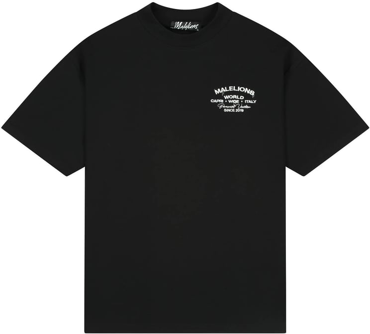 Malelions Malelions  Permanent Vacation T-Shirt MMB30026061 Black 49001
