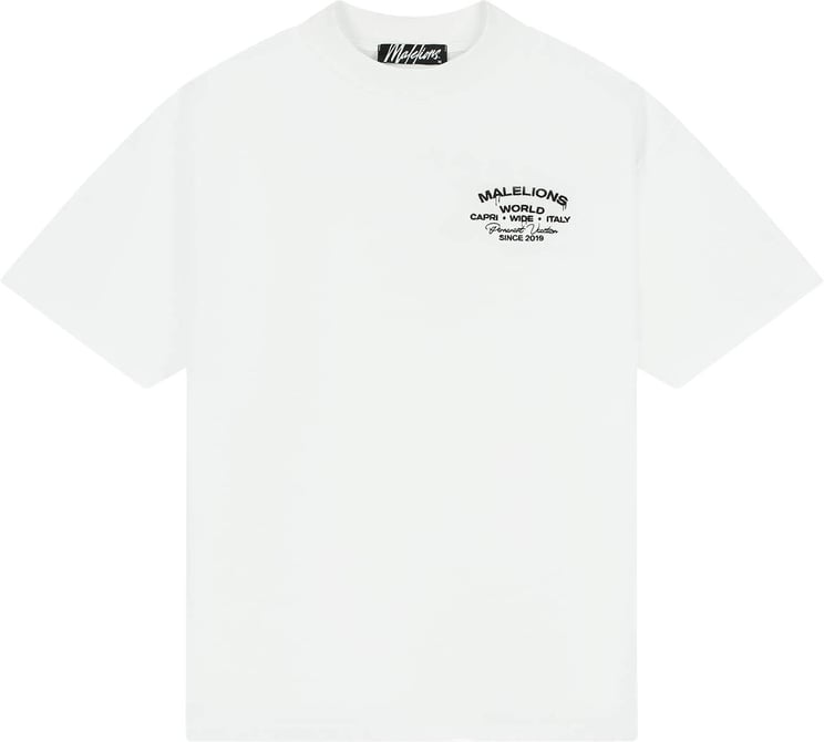 Malelions Malelions  Permanent Vacation T-Shirt MMB30026061 White 40001