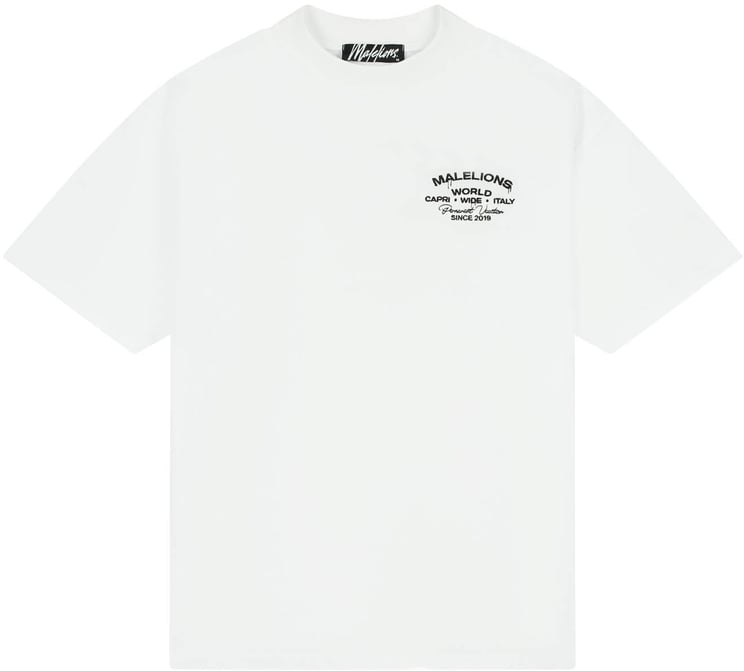 Malelions Malelions  Permanent Vacation T-Shirt MMB30026061 White 40001