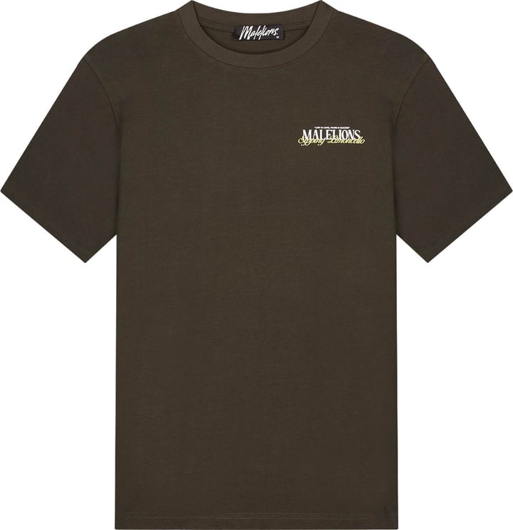 Malelions Malelions  Sipping Limoncello T-Shirt MMA30026027 Vintage Green 43012