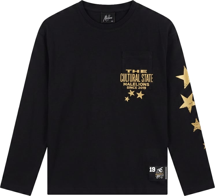 Malelions Malelions Junior Relaxed Star Longsleeve T-Shirt
