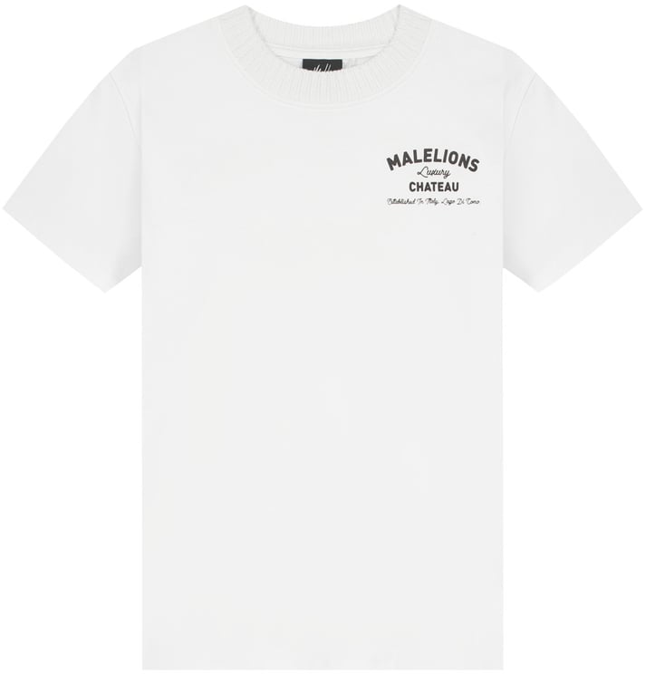 Malelions Malelions Junior Relaxed Knitted Collar T-Shirt