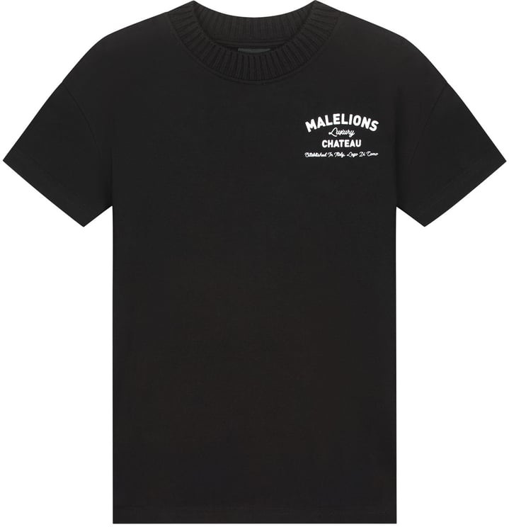 Malelions Malelions Junior Relaxed Knitted Collar T-Shirt