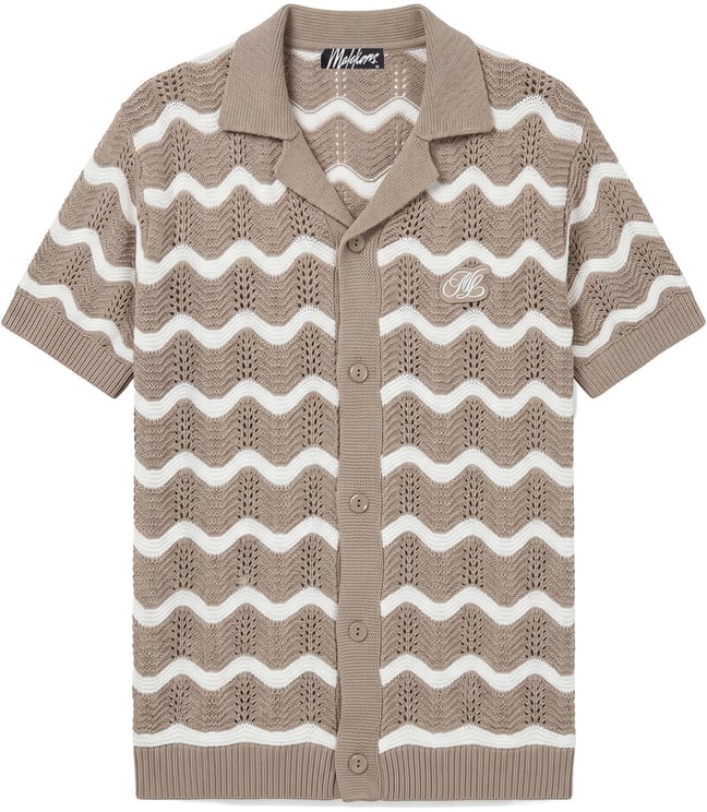 Malelions Malelions Men Wavy Crochet Knitted Shirt