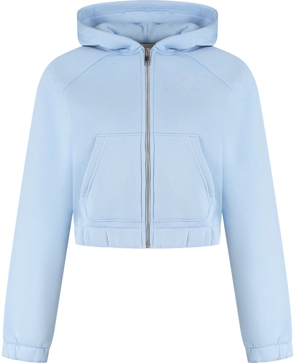 Malelions Malelions Women Cropped Emblem Zip Hoodie