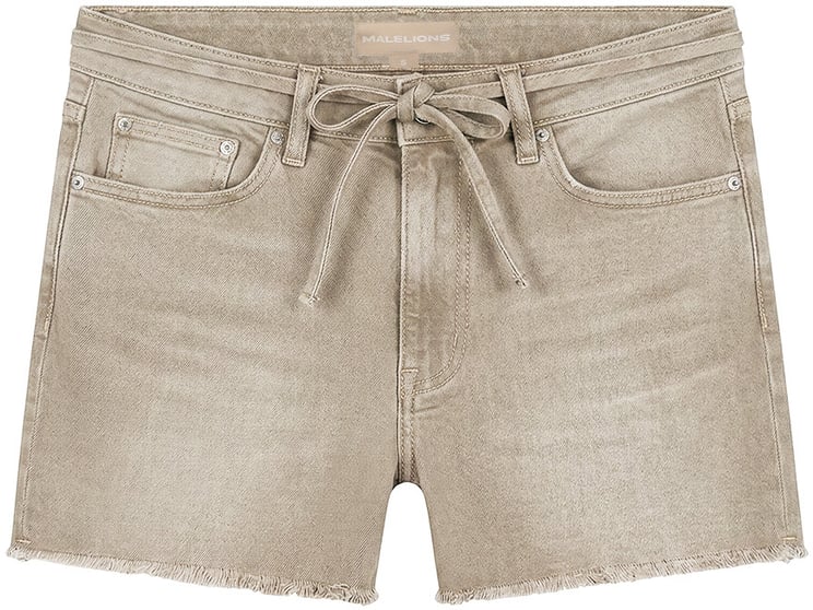 Malelions Malelions Women Damaged Emblem Denim Shorts