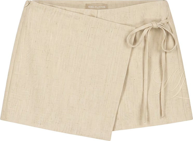 Malelions Malelions Women Linen Emblem Skort