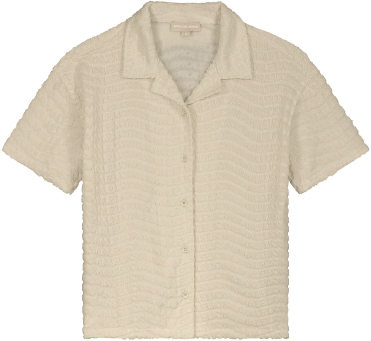 Malelions Malelions Women Monogram Wave Towelling Shirt