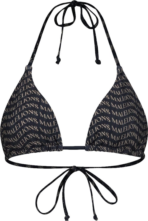 Malelions Malelions Women Monogram Wave Bikini Top