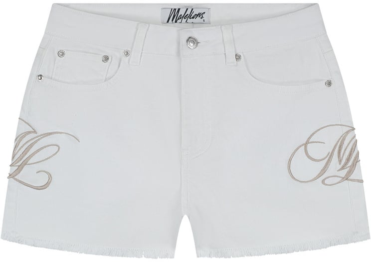 Malelions Malelions Women Emblem Denim Shorts