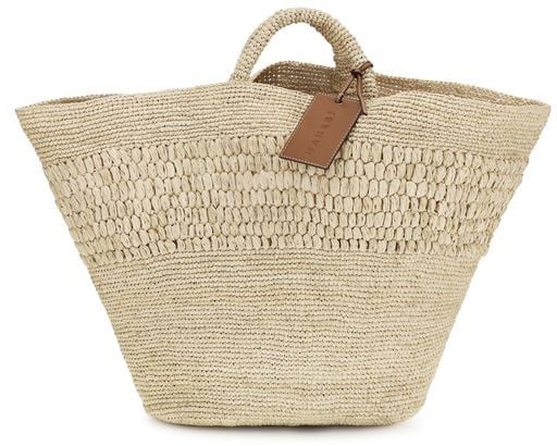 Manebi Manebi Beige Raffia Handbag