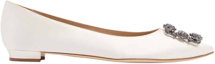 Manolo Blahnik Elegant neutral ballerinas