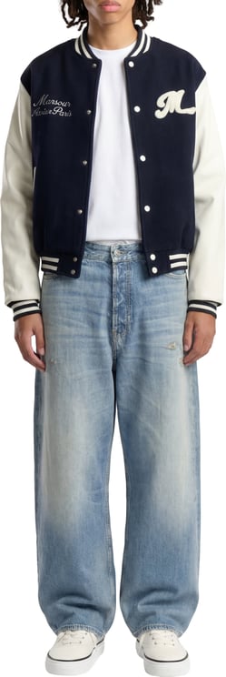 Mansour College Varsity Jacket Navy