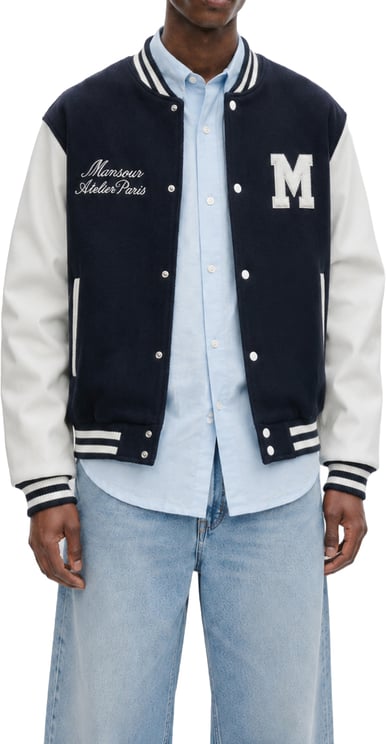 Mansour College Varsity Jacket Navy