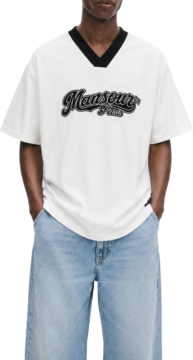 Mansour Baseball Jersey White