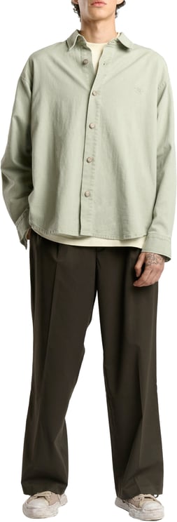 Mansour Denim Overshirt Sage