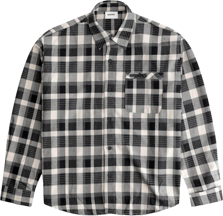 Mansour Checkered Overshirt Navy