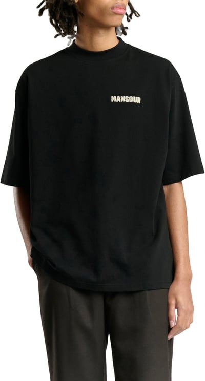 Mansour Paris College T-shirt Black